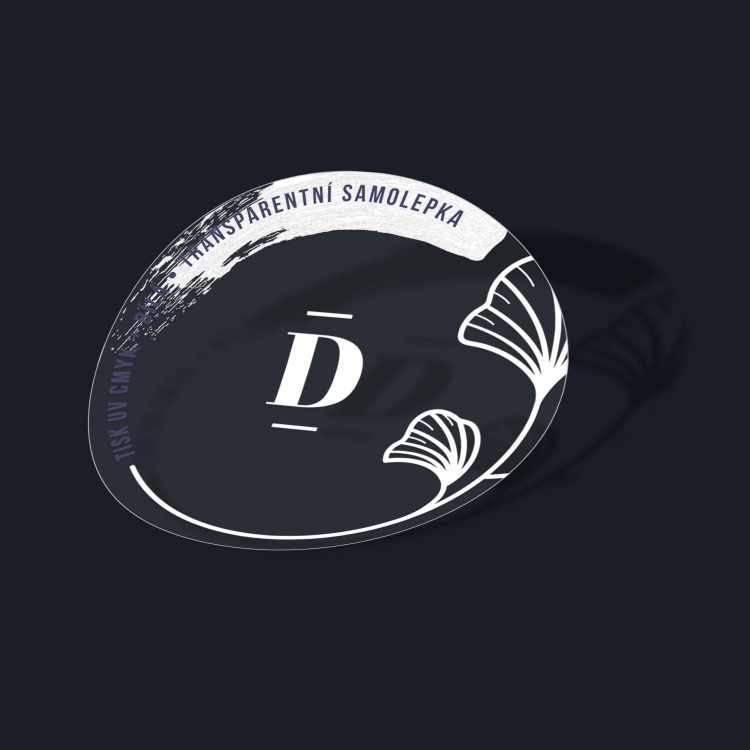 TRANSPARENT STICKER // <br /> WHITE PRINT